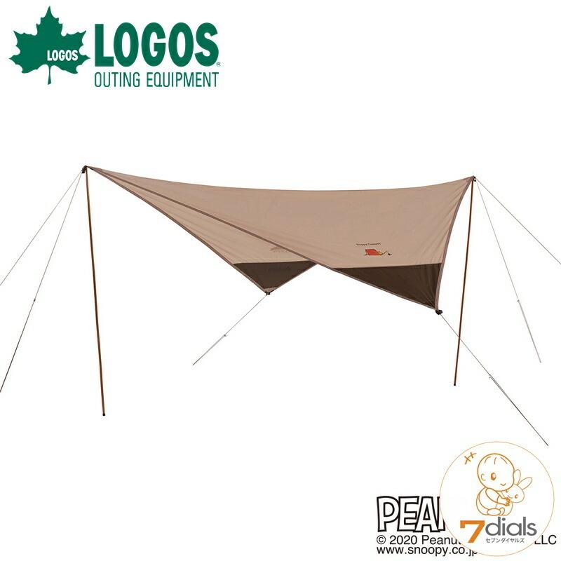 ロゴス SNOOPY ウィングタープ スヌーピーのティピーテントと併せてセットしたくなるウィングタープ | LOGOS