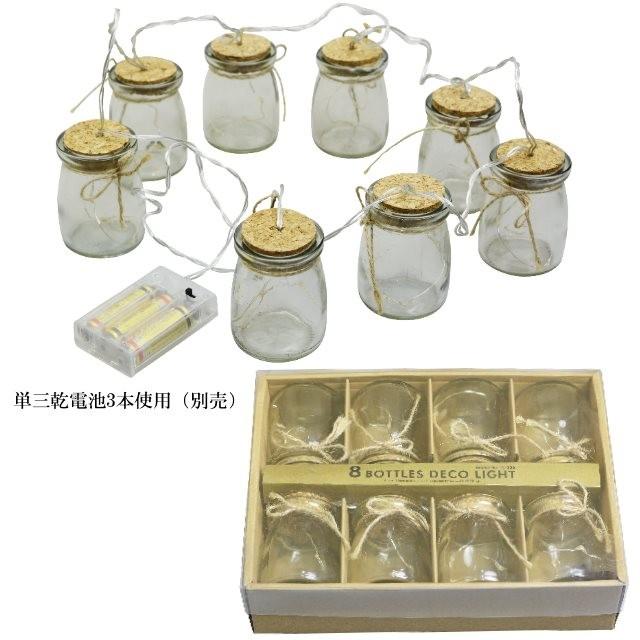 8BOTTLES DECO LIGHT/エイトボトルズデコライト 8個の連なった小瓶の中からLED電球が優しい光で灯す |  | 02