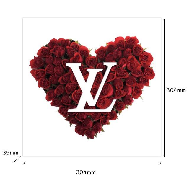 安心の定価販売 アモアアート Amour Art Lv Heart ルイ ヴィトン Louis Vuitton とハートの形をモチーフにした海外アート作品 アートパネル キャンバス生地 304mm 304mm 限定製作 Www Thedailyspud Com