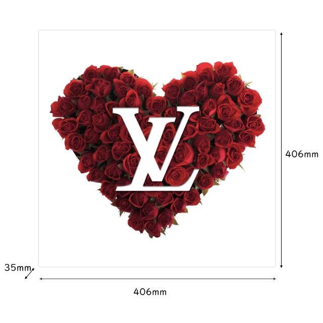 アモアアート AMOUR ART LV HEART ルイ・ヴィトン (LOUIS VUITTON)とハートの形をモチーフにした海外アート作品 アートパネル キャンバス生地 406mm×406mm |  | 12