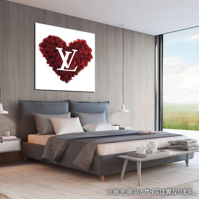 アモアアート AMOUR ART LV HEART ルイ・ヴィトン (LOUIS VUITTON)とハートの形をモチーフにした海外アート作品 アートパネル キャンバス生地 406mm×406mm |  | 02