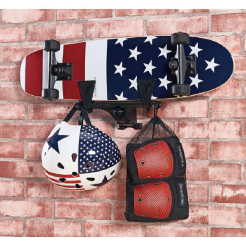 壁掛けスケートボード ストレージ 壁掛け収納 スケートボード おしゃれに魅せながらスケートボードを壁掛けできる収納ラック 耐荷重10kg |  | 02