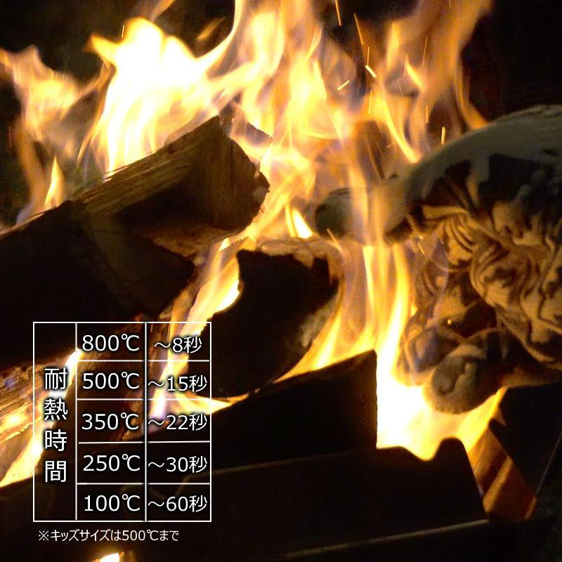 BBQ耐火&耐熱グローブ M/Lサイズ ブラック 800℃までの耐熱に対応した耐火耐熱グローブ 焚き火 BBQ 薪ストーブ 鍋掴みなどに |  | 01