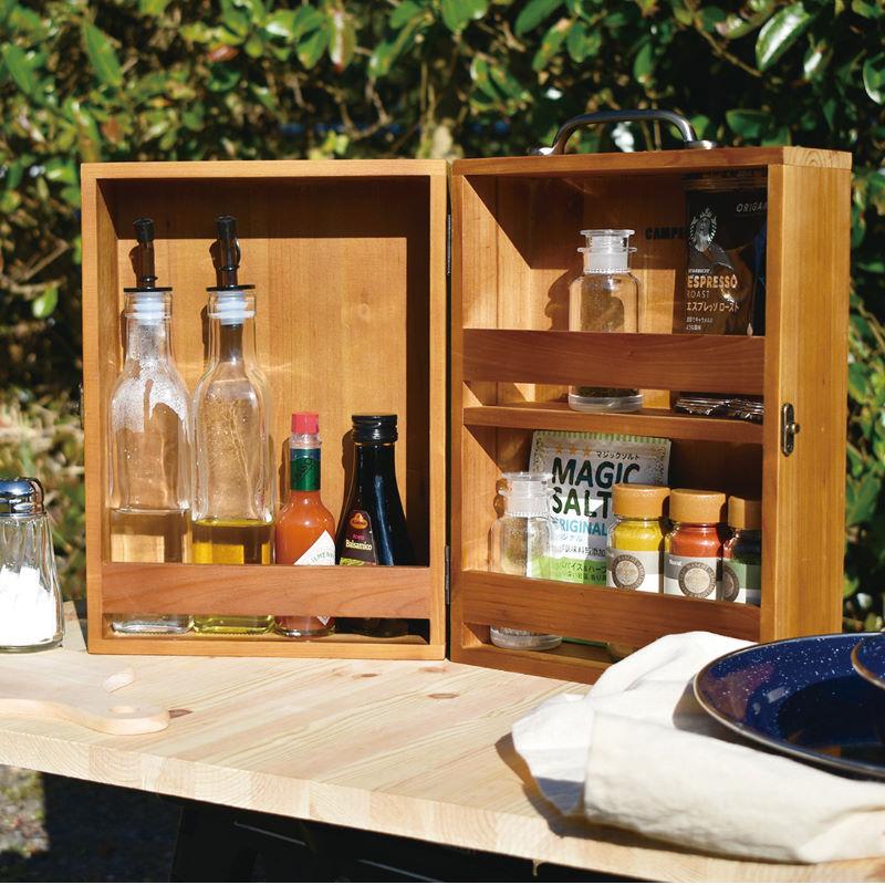 CAMPER/キャンパー スパイスボックスLサイズ 調味料ボックス 調味料ケース 調味料ラック キャンプ スパイスケース 調味料入れ |  | 01