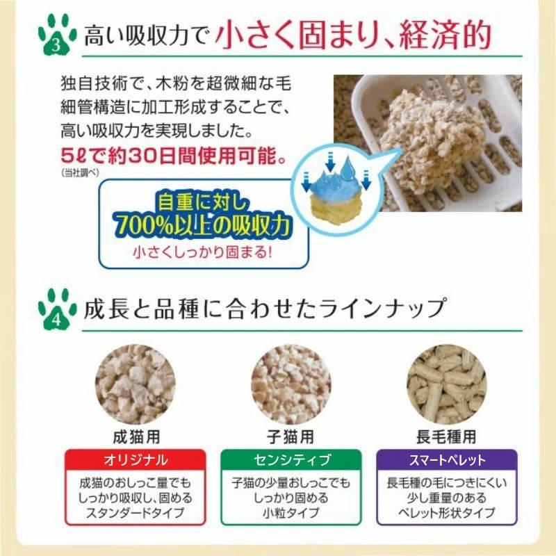 キャッツベスト オリジナル(旧ファイネスト エコプラス) 固まる木製猫