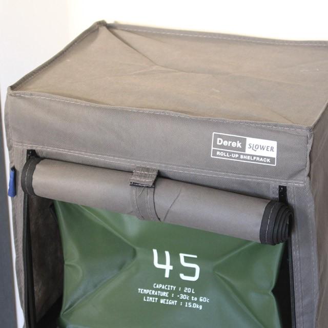 Derek/デレック 2段ラック ロールアップシェルフラック 1人暮らしや棚の下の収納ラックとして便利な軽量2段ラック 不織布で見た目もおしゃれ 耐荷重5kg |  | 02