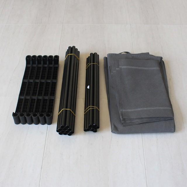 Derek/デレック 2段ラック ロールアップシェルフラック 1人暮らしや棚の下の収納ラックとして便利な軽量2段ラック 不織布で見た目もおしゃれ 耐荷重5kg |  | 04