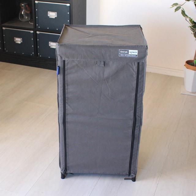 Derek/デレック 2段ラック ロールアップシェルフラック 1人暮らしや棚の下の収納ラックとして便利な軽量2段ラック 不織布で見た目もおしゃれ 耐荷重5kg |  | 05