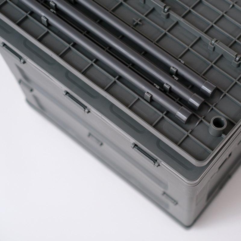 AMP MULTIBOX/アンプ マルチボックス 収納ボックス 両サイドテーブルが拡張できる折りたたみ収納ボックス 500mlペットボトル12本収納 |  | 08