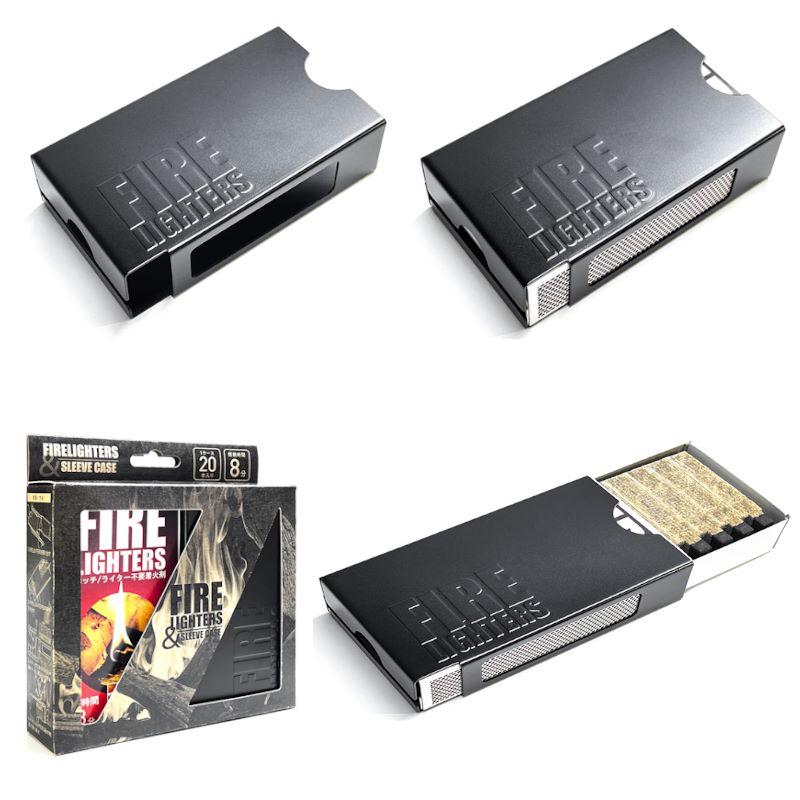 FIRELIGHTERS SLEEVE CASE matte black ファイヤーライターズスリーブケース+ファイヤーライター1箱付き アウトドア専門店限定カラー |  | 05