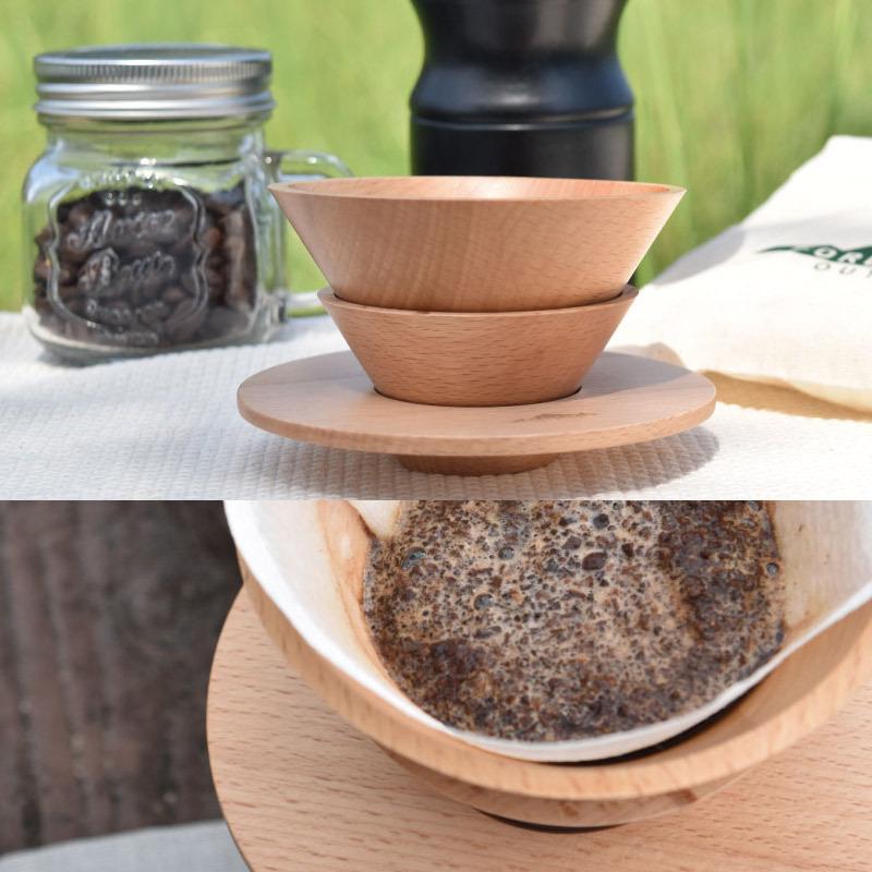 FORESTABLE/フォレスタブル コーヒードリッパー MCDRS68BE-FRS 天然木 セパレート式ブナの木を使ったコーヒードリッパー 軽量 木製のコーヒードリッパー |  | 02