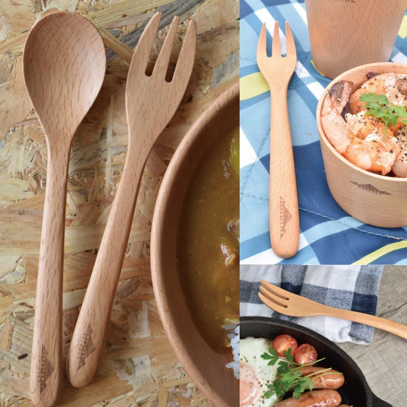 FORESTABLE/フォレスタブル  フォークL MWSF32BE-FRS 天然木 ハンドメイド カトラリー 木製食器 ウッドカトラリー 木製フォーク |  | 01