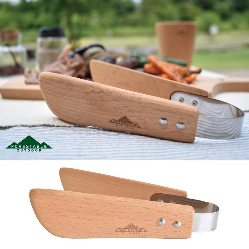 FORESTABLE/フォレスタブル  テーブルトング MTG35BE-FRS 天然木 ハンドメイド カトラリー 自然素材を使った食器  木製食器  木製トング |  | 01