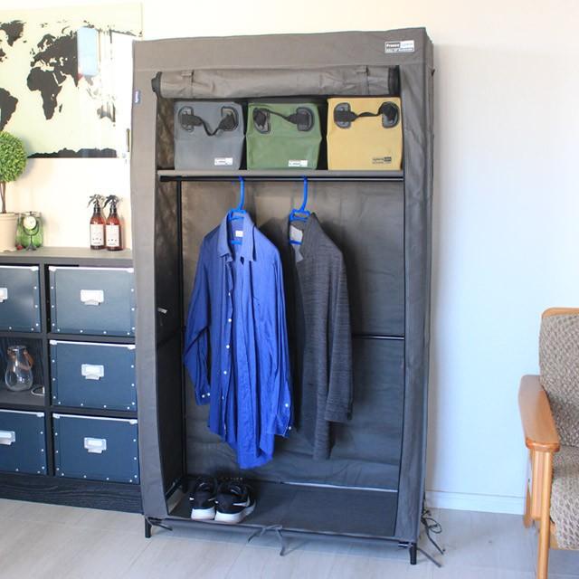 ワードローブ Franco/フランコ 1人暮らしの洋服収納に、簡単組立で出来るクローゼット 上段には小物や靴なども置ける |  | 01