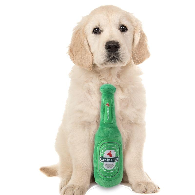 FuzzYard/ファズヤード Canineken カニネケンボトル 犬猫用おもちゃ パロディグッズ プラッシュトイ 洗濯丸洗い可能 ノンアレルゲン加工 |  | 01
