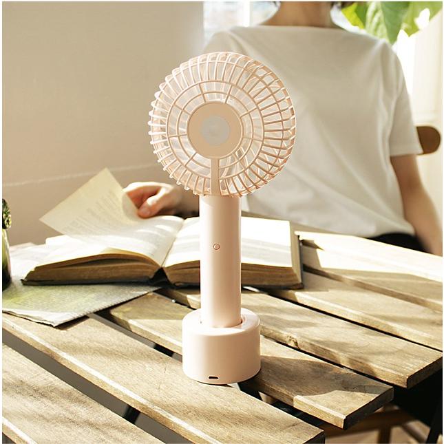 充電式ハンディファン アロマ対応扇風機 モバイルファン 片手で持てる