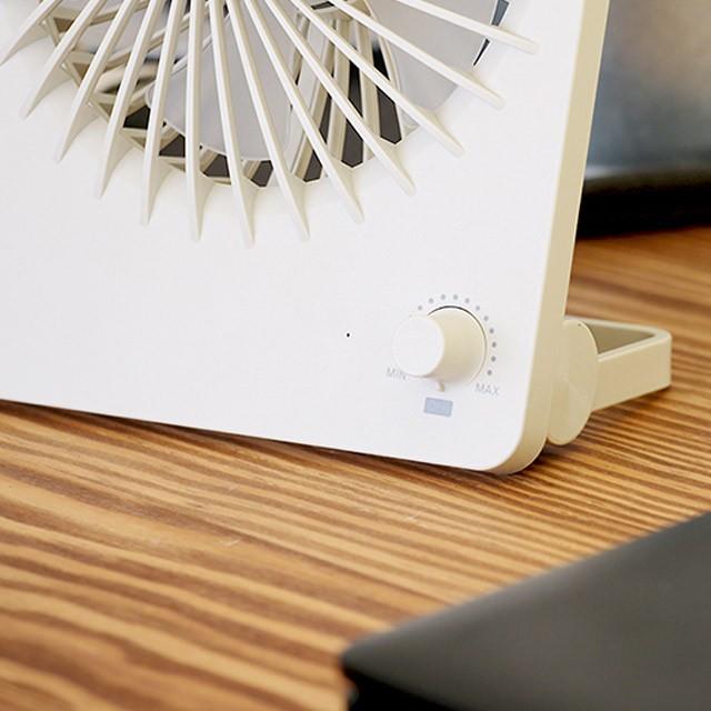 USB充電式ウルトラスリムファンモバイルバッテリー機能付き PR-F017