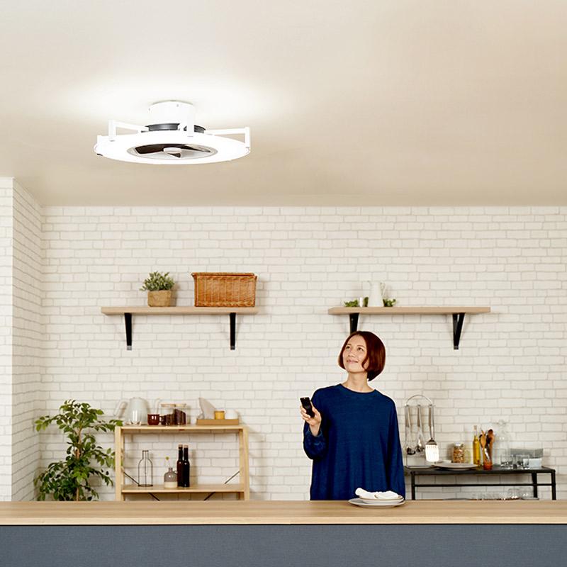 パネライトサーキュレーター JE-CF029 10〜14畳用 LEDシーリングファン