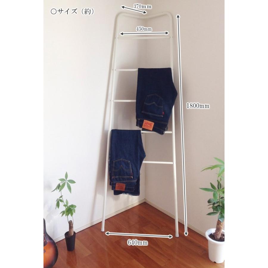 コーナーデニムラック ジェリコ/Corner DENIM Rack コーナーハンガー 壁掛けハンガー デッドスペースを有効活用するコーナーハンガー |  | 02