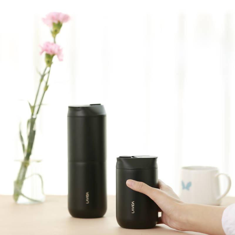 LAVIDA ATONCE/アトンス ポータブルコーヒーグラインダー&メーカー 一つのボトルにコーヒー豆 グラインダー(ミル) ドリップポット ステンレスボトルがセット |  | 14