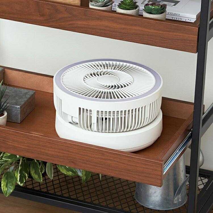 折りたたみコードレスリビングファン首振り機能付 ラージサイズ 扇風機 高さ調節可能な伸縮式で480mmから940mm 左右自動首振り LEDライト機能搭載 |  | 02