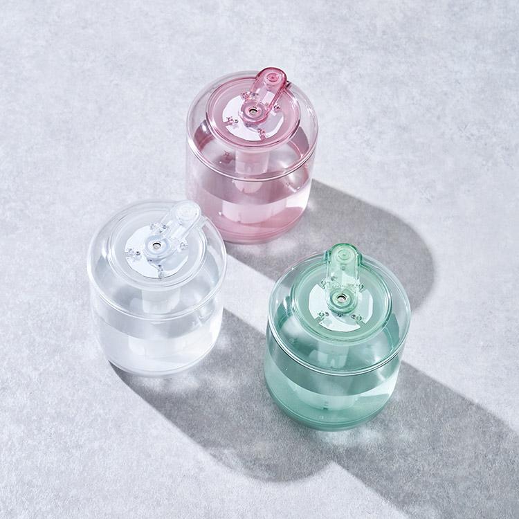 充電式クリア加湿器 LEDライト付 超音波式加湿器 コンパクト加湿器 コードレス加湿器 充電式加湿器 LEDライト付き イルミネーションライト 間欠運転モード搭載 |  | 01