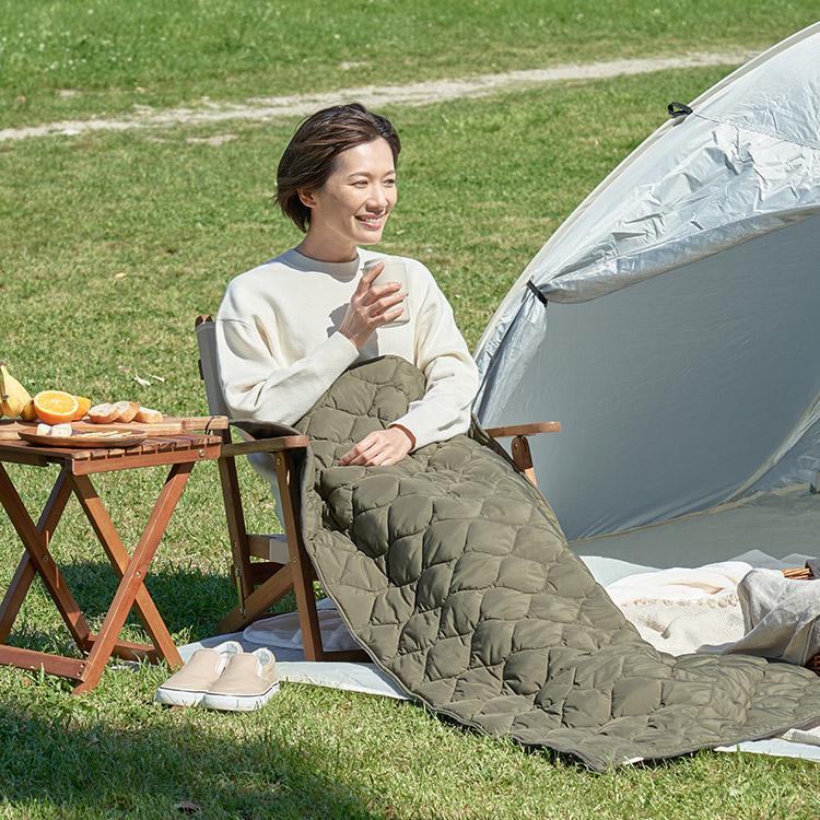 あったかキルティング USB給電式3WAYブランケット 3枚ヒーターで