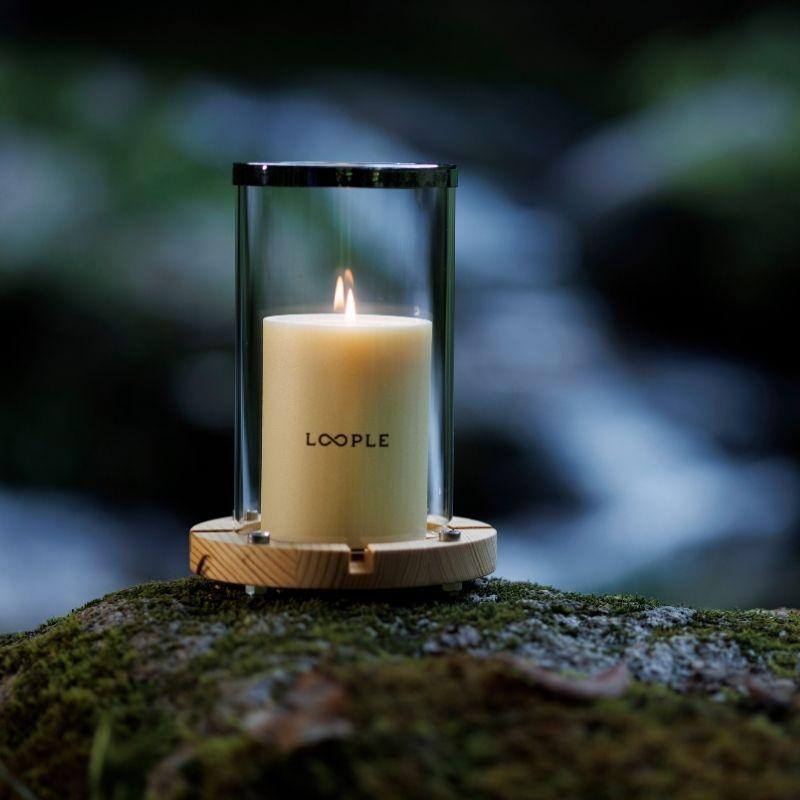 LOOPLE ループル キャンドルシリンダー ウッド キャンドルホルダー