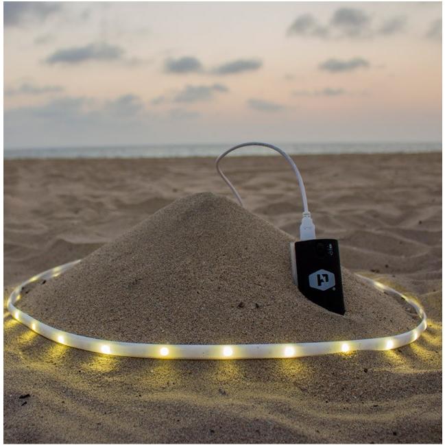 Luminoodle/ルミヌードル3m(300cm)専用ナイロンバッグ付きでランタンとしても使える 360ルーメン ロープ型防水LEDライト USB給電のLEDライト｜7dials｜07