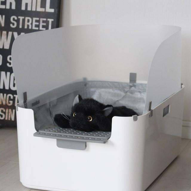 モデキャット リタートレイ modkat litter tray スタイリッシュなフルオープントップ型猫トイレ 猫のプライバシーにも考慮 尿は