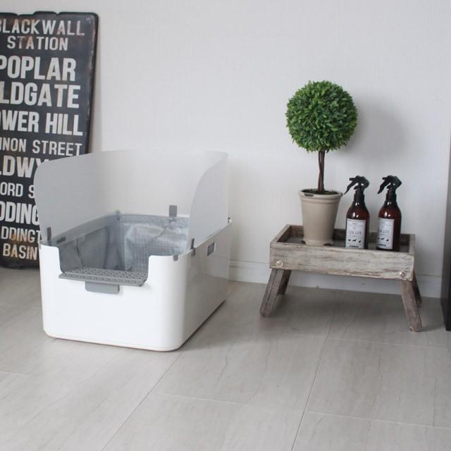 モデキャット リタートレイ modkat litter tray スタイリッシュなフルオープントップ型猫トイレ 猫のプライバシーにも考慮 尿は