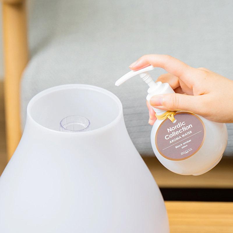 ラベンダー 加湿器 卓上 超音波 アロマウォーター 加湿液 おしゃれ 寝室 菌 本体 超音波式 アロマディフューザー アロマオイル オフィス