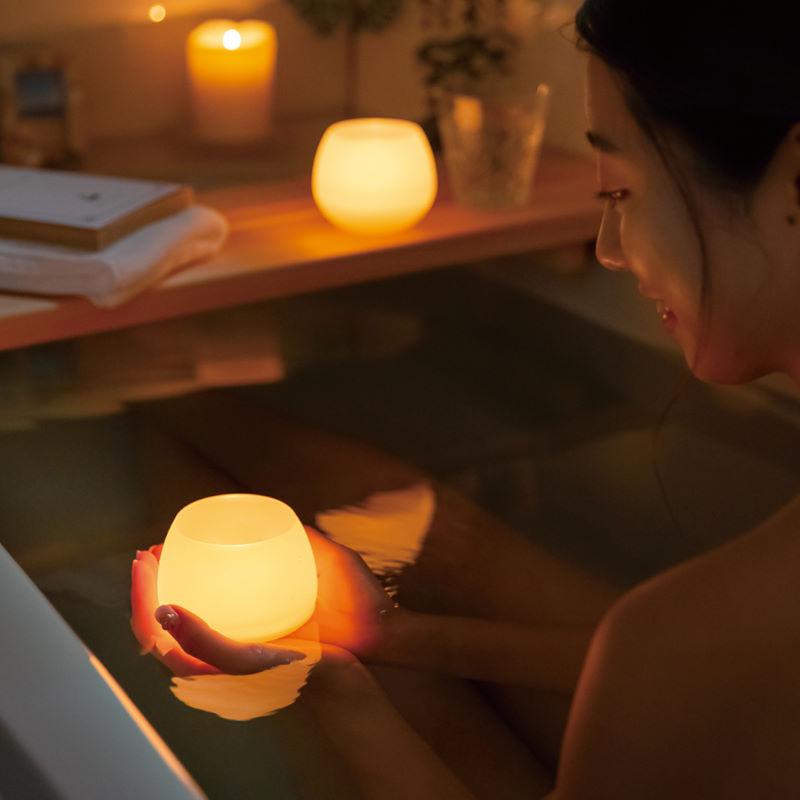 繰り返し使えるアロマキャンドル offti オフティ バスキャンドル お