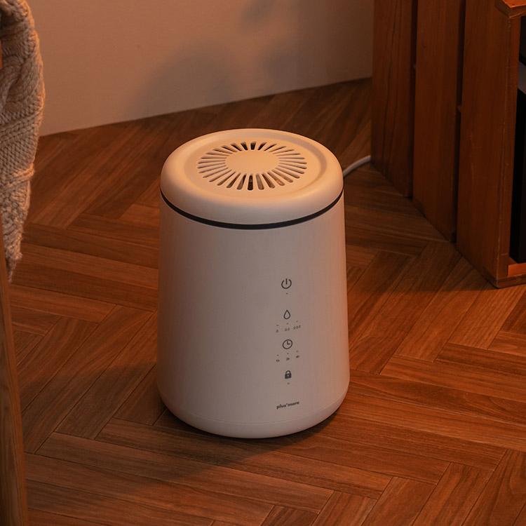 スチーム式加湿器 倒れてもこぼれにくいスチーム式加湿器 plus more プラスモア きれいなミストで効率的に空間を潤すスチーム式加湿器 タンク内清掃も楽 |  | 05