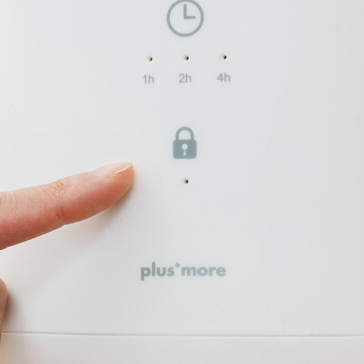 スチーム式加湿器 倒れてもこぼれにくいスチーム式加湿器 plus more プラスモア きれいなミストで効率的に空間を潤すスチーム式加湿器 タンク内清掃も楽 |  | 06