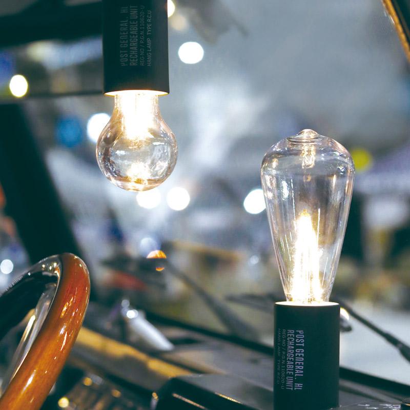 POST GENERAL/ポストジェネラル HANG LAMP RECHARGEBLE UNIT TYPE2(タイプツー) USB充電式のLEDランプ リモコン付属で3段階調光可能 ハイモード時約100ルーメン｜7dials｜07
