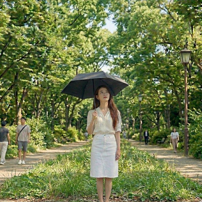 晴雨兼用折り畳み傘 Pitaa マグネット プレーン55 磁力で収納できる