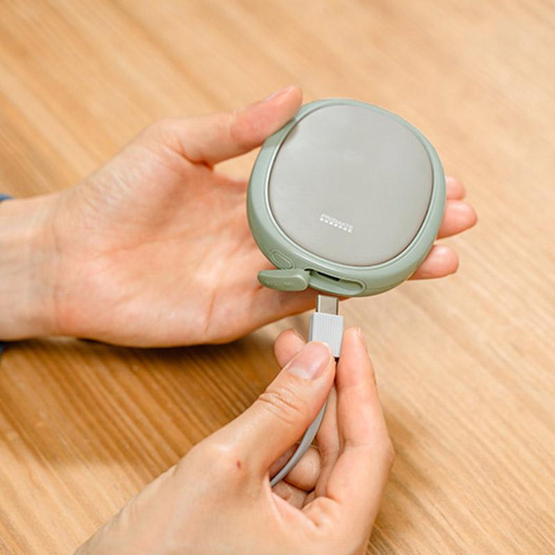 (クリックポスト発送送料無料)PRISMATE エコハンドウォーマー 充電式カイロ 速暖で電源ONですぐに暖まる 設定温度は約45〜50度 持続時間は最大4時間 USBはType-C |  | 07