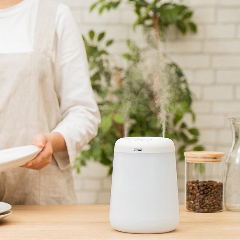 上部給水型加湿器 倒れても水がこぼれにくい コードレス上部給水加湿器