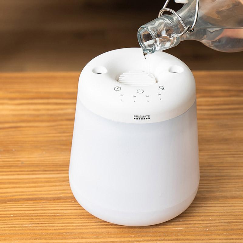 上部給水型加湿器 倒れても水がこぼれにくい コードレス上部給水加湿器