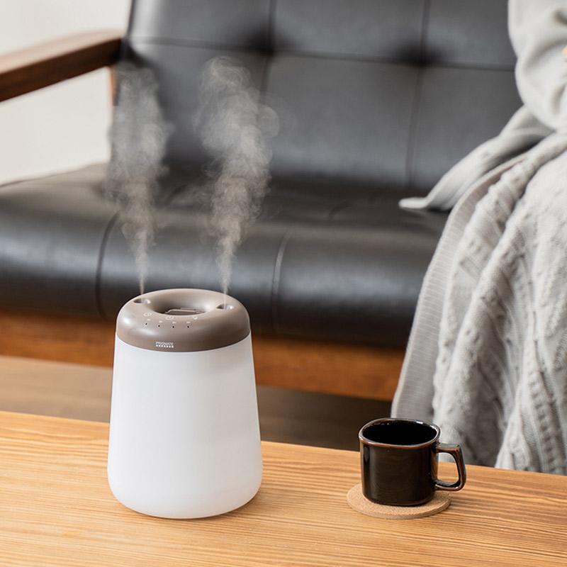 上部給水型加湿器 倒れても水がこぼれにくい コードレス上部給水加湿器