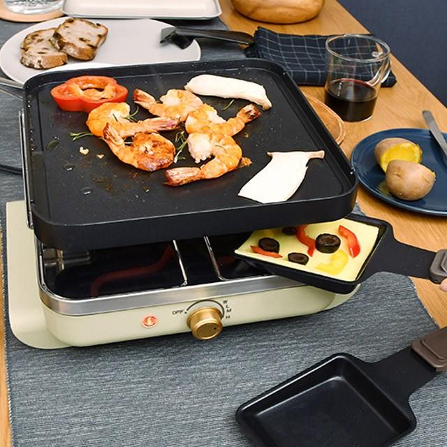 PRISMATE(プリズメイト)ラクレットモア ラクレットやスモアサンド、焼餅、ホットプレート料理が可能なおしゃれで便利な調理家電 楽しくレシピブック付 PR-SK010 |  | 04