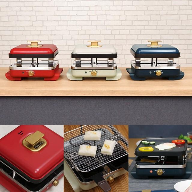 PRISMATE(プリズメイト)ラクレットモア ラクレットやスモアサンド、焼餅、ホットプレート料理が可能なおしゃれで便利な調理家電 楽しくレシピブック付 PR-SK010 |  | 09