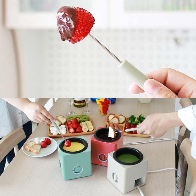 フォンデュブロック レシピブック付 PR-SK024 チーズ チョコレートフォンデュ バーニャカウダ 器 鍋 電気式 | PRISMATE | 06