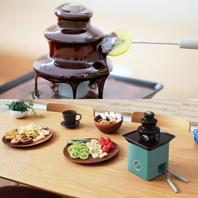 フォンデュブロックタワー チョコレートファウンテンがコンパクトなのに楽しめる 電気式でホームパーティでもインパクト抜群 お手入れも簡単 PR-SK025 | PRISMATE | 03