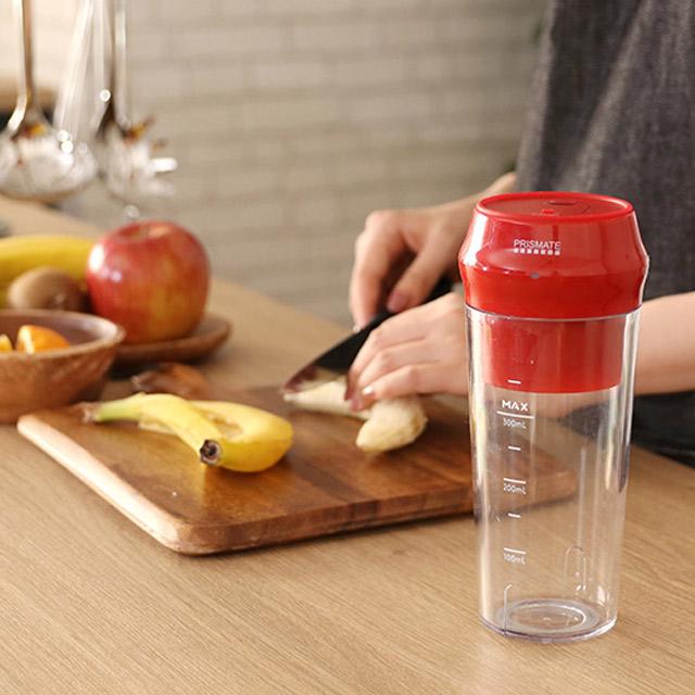 充電式ポータブルマルチブレンダー コードレスハンドミキサー ポータブルミキサー 屋外で使えるミキサー レシピブック付 PR-SK034 PRISMATE(プリズメイト) | PRISMATE | 01