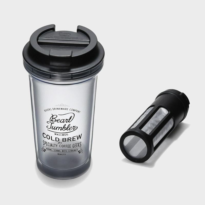 Rivers/リバーズ WALL MUG BEARL COLDBREW/ ウォールマグ バール コールドブリュー 水出しコーヒー専用ストレーナー付属 セットするだけ | RIVERS | 01
