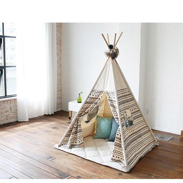 ティピー　セット 子供の秘密基地のような可愛らしい小さなおうち キッズテント 工具不要簡単組立  sifflusシフラス |  | 05