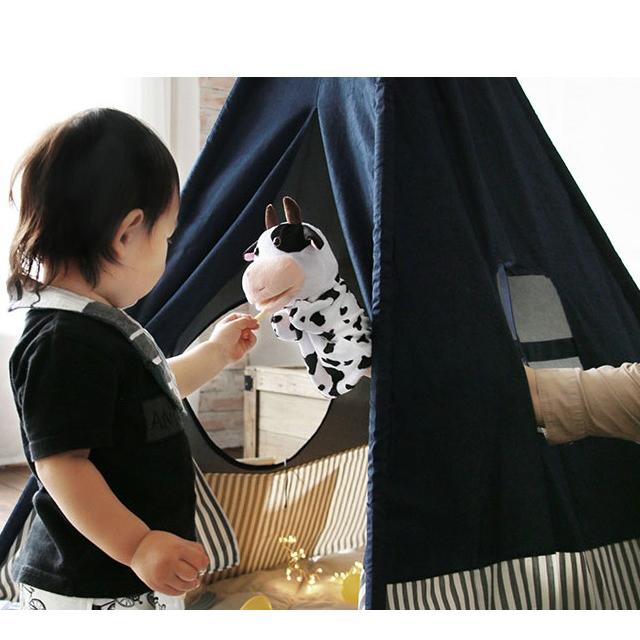 デニムティピー　セット 子供の秘密基地のような可愛らしい小さなおうち キッズテント 工具不要簡単組立 |  | 06
