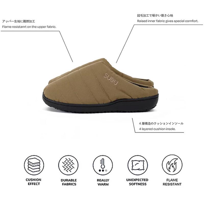 SUBU/スブ 冬用サンダル NANNEN 難燃性の冬用のおしゃれで暖かい